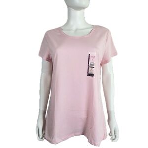 No Boundaries Light Pink Basic Short Sleeve Tee